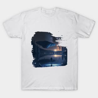 Ufos above a lake T-Shirt